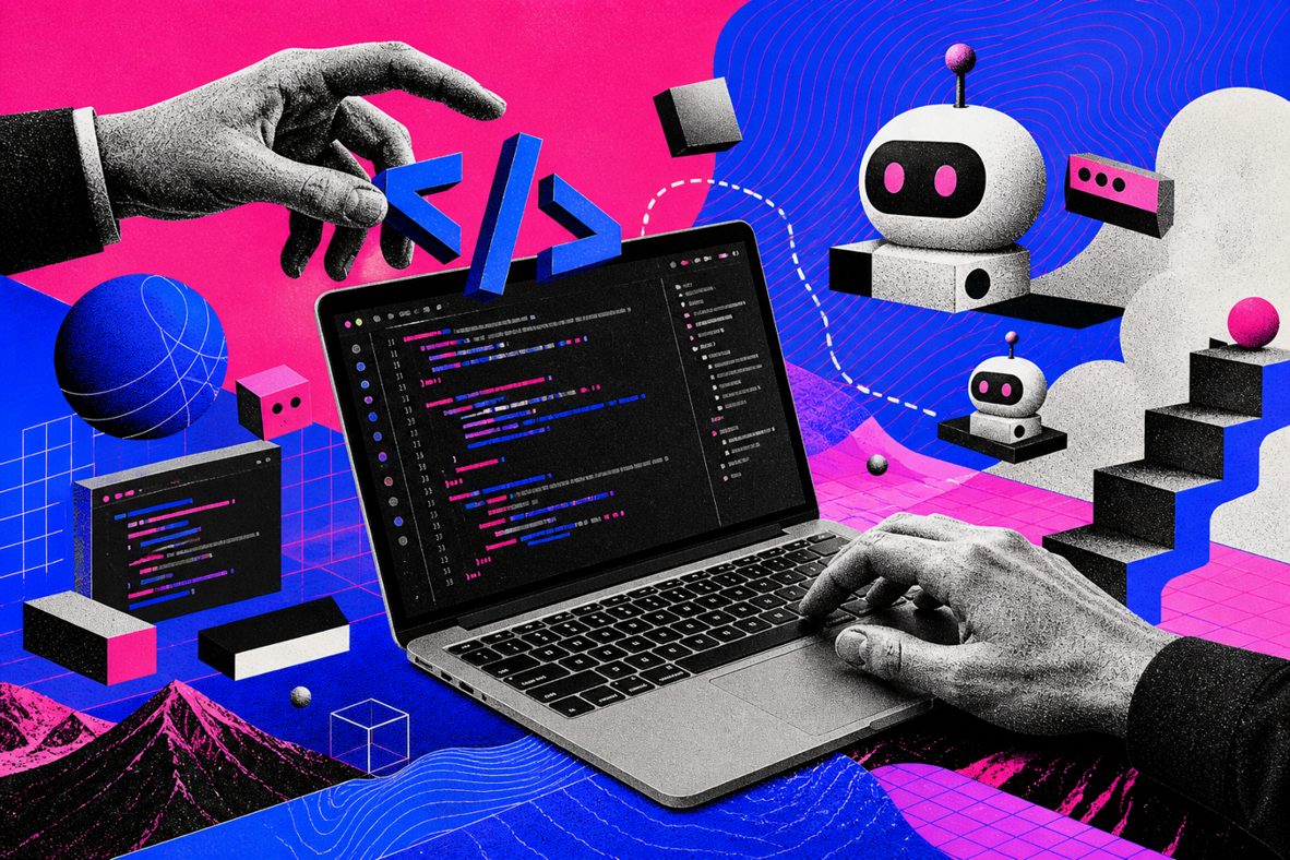 AI agent and coding tools illustration