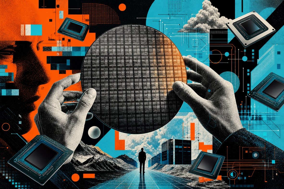 AI semiconductor and hardware illustration