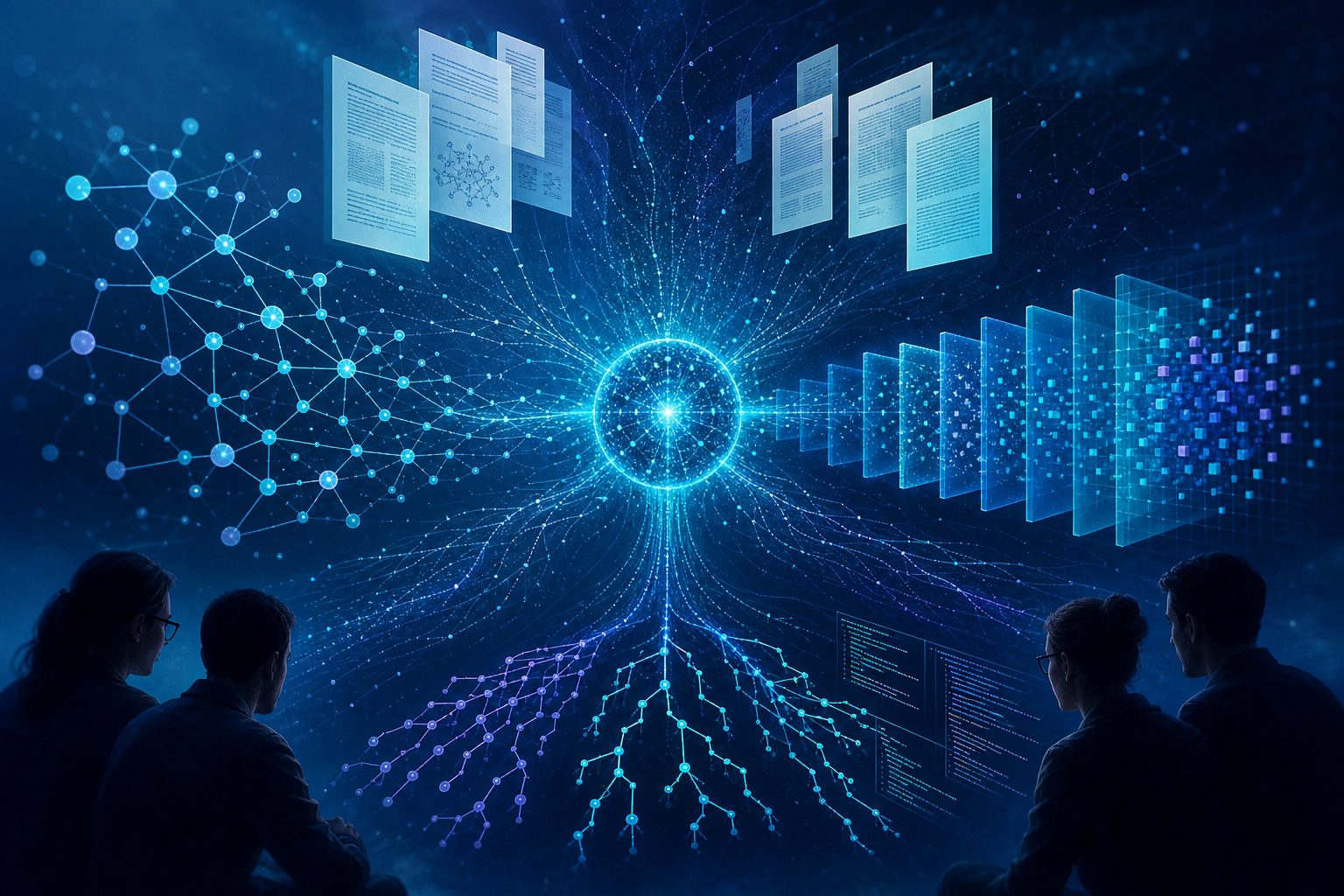 AI research and open-source illustration